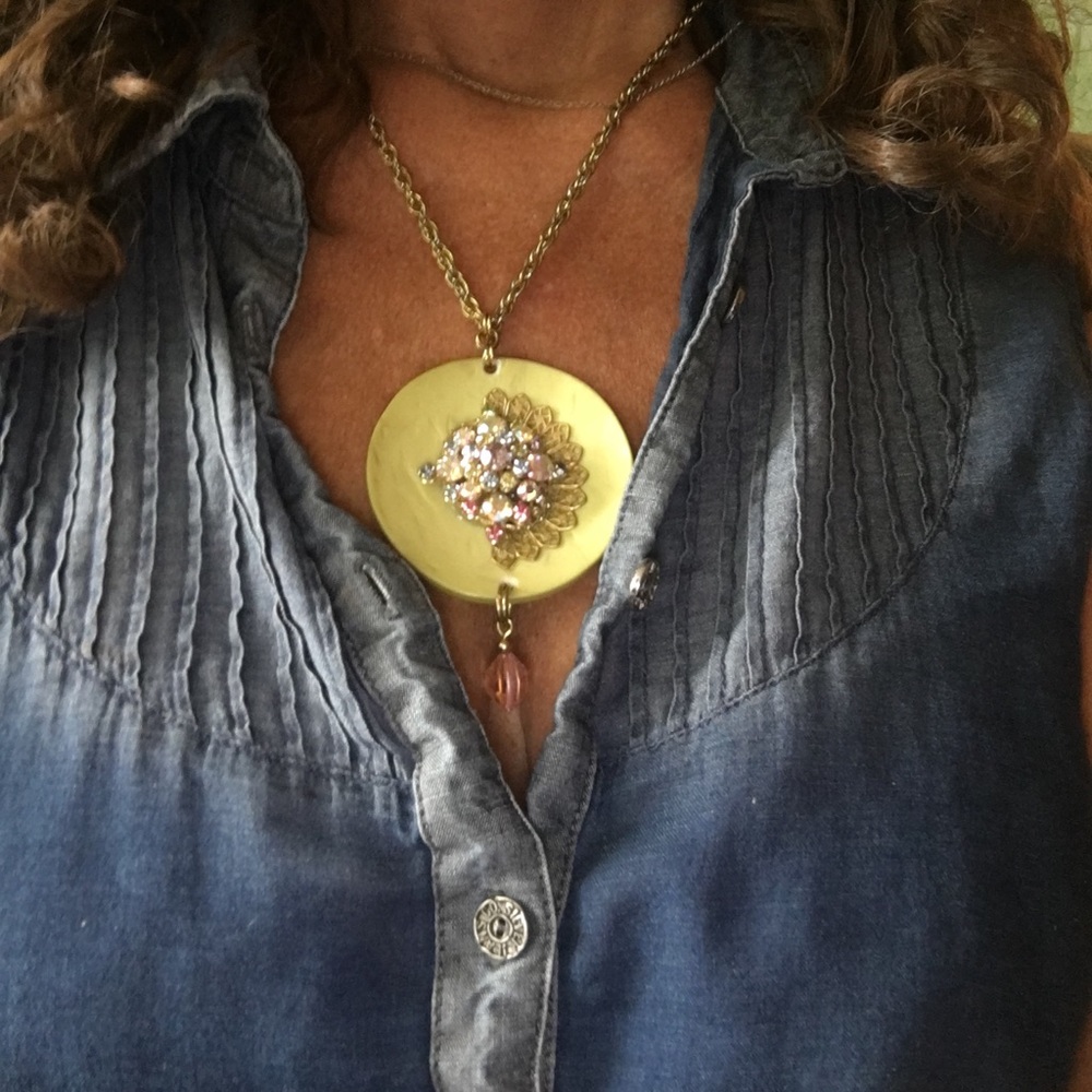 An unusual artist made original necklace